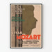 Mozart-cyklus fra 1928 af Henri Dormoy — indrammet plakat på en hvid væg