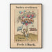 Vintage plakat Kladderadatsch Kalender 1884 til vægdekoration