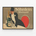 Plakat retro SOHNLEIN Rheingold - Vægdekoration i vintagestil champagne — indrammet kunstværk på væggen