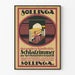 Vintage plakat Sollinga vægdekoration moderne værelse