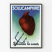 Vintage plakat Solucamphre stimulerer hjertet vægdekoration