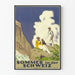 Vintage plakat Sommer i Schweiz - Retro bjergvægdekoration