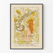 Plakat Art Nouveau Solsikker og Nøgen Kvinde af Fidus