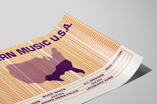 Plakat Dekorativ Sydlig Musik USA - Vintage Stil Country- og Folkemusik — visning af kunstværket