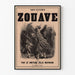 Vintage plakat Minder om en Zouave - Historisk vægdekoration