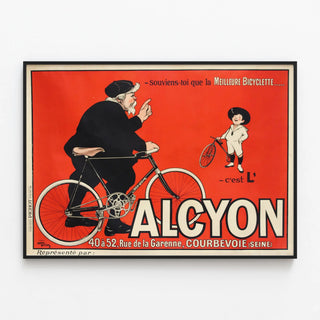 Plakat vintage Reklame Alcyon - Retro vægdekoration — indrammet kunstværk på væggen