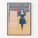 Vintage plakat Philadelphia Sunday Press 1895 - Retro vægdekoration