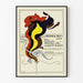 Vintage plakat med farvet blæk Eagle Printing Ink