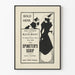Vintage plakat The Spinster's Scrip elegant vægdekoration
