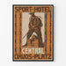 Vintage plakat Sport-Hotel Central Davos til vægdekoration
