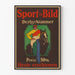Vintage sportsheste derby plakat til pris 50 Pfennig
