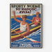 Vintage sport nautisk plakat 1933