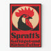 Vintage plakat af Spratt's fjerkræfoder til vægdekoration