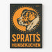 Vintage plakat hund Spratts hundekage vægdekoration