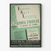 Vintage plakat Federal Arts Council Forårsfest