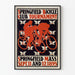 Vintage plakat af Springfield Bicycle Club cykelløb 1895