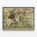Plakat Vintage St Georg Veilchen Parfumerie — indrammet kunstværk på væggen