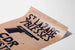 Byplakat St Lazare 7 Sårede - Typografisk design og illustration af pistol
