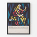 Dekorativ plakat med St Luke design i geometrisk stil