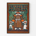 Vintage vægdekoration plakat af Sankt Nikolaus til børn