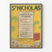 Vintage plakat St. Nicholas Magazine - Juleudgave