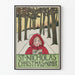 Vintage plakat af Sankt Nikolaus juledekoration vægkunst