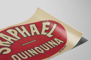 Plakat vintage St Raphaël Quinquina - retro vægdekoration — visning af kunstværket