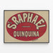 Plakat vintage St Raphaël Quinquina - retro vægdekoration — indrammet kunstværk på væggen