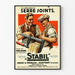 Vintage plakat med spændebånd Stabil Gross & Froelich
