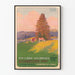 Vintage plakat Ste-Croix Les Rasses Jura Schweiz til vægdekoration