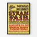 Vintage plakat for dampfudstilling Windsor Forest 21.-22. august