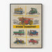 Dekorativ plakat af damptog vintage Artem Legrand