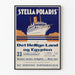 Vintage plakat Stella Polaris - Krydstogt til Egypten og Det Hellige Land