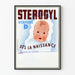Vintage plakat STEROGYL Vitamin D til baby