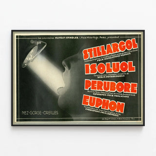 Plakat reklame vintage Stillargol - retro medicinsk vægdekoration — indrammet kunstværk på væggen