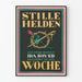 Vintage plakat Stille Helden - vægdekoration plakat bog Ida Boy-Ed
