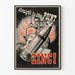 Vintage industriel plakat zink