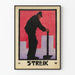 Plakat Streik - Illustration Art Deco arbejderklasse