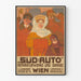 Vintage plakat Süd-Auto Reparationsværk og Garage i Wien