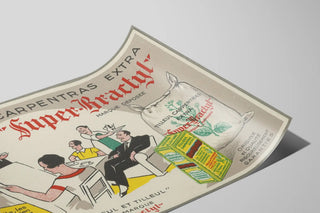 Plakat vintage Vægdekoration Super-Bractyl Tilleul Carpentras — visning af kunstværket