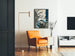 Vintage plakat af stresset mand overanstrengelse