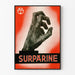 Vintage plakat Surparine med dramatisk hoveddekoration