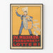 Vintage svensk musikplakat med tromme og flyvende noder