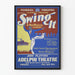 Vintage plakat Swing It - Teaterkomedie Musical