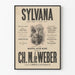 Vintage plakat Sylvana lyrisk drama i fire akter