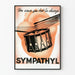 Vintage plakat Sympathyl hjerteslag og tromme