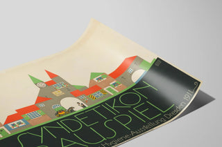 Poster gammel Syndetikon Bauspiel - Vægdekoration vintage Bauhaus — visning af kunstværket