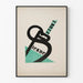 Typografisk minimalist plakat med moderne design