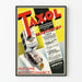 Vintage reklameplakat for Taxol-behandling mod forstoppelse