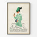 Vintage plakat Tekrum Makronen Dessert - Illustration af elegant kvinde